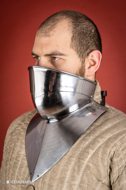 Articulated Gorget with Bevor 1450-1550 1,6mm Polished - Which Mark