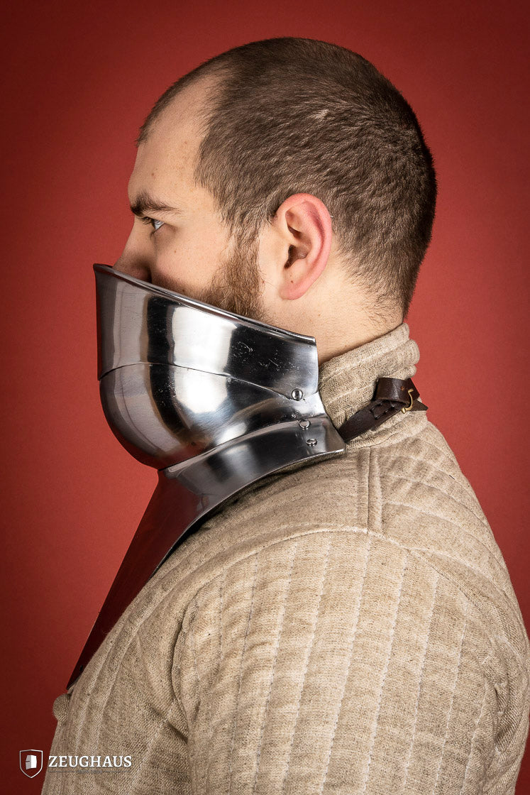 Articulated Gorget with Bevor 1450-1550 1,6mm Polished - Which Mark