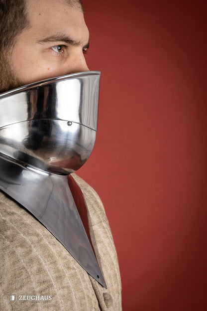 Articulated Gorget with Bevor 1450-1550 1,6mm Polished - Which Mark