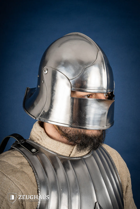 Burgundian Sallet Helmet 1,6mm Polished - Which Mark