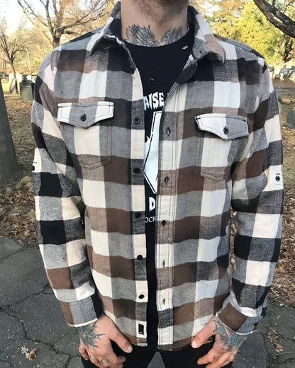 Youth Lapels Fashion Printed Jacket Men - Which Mark