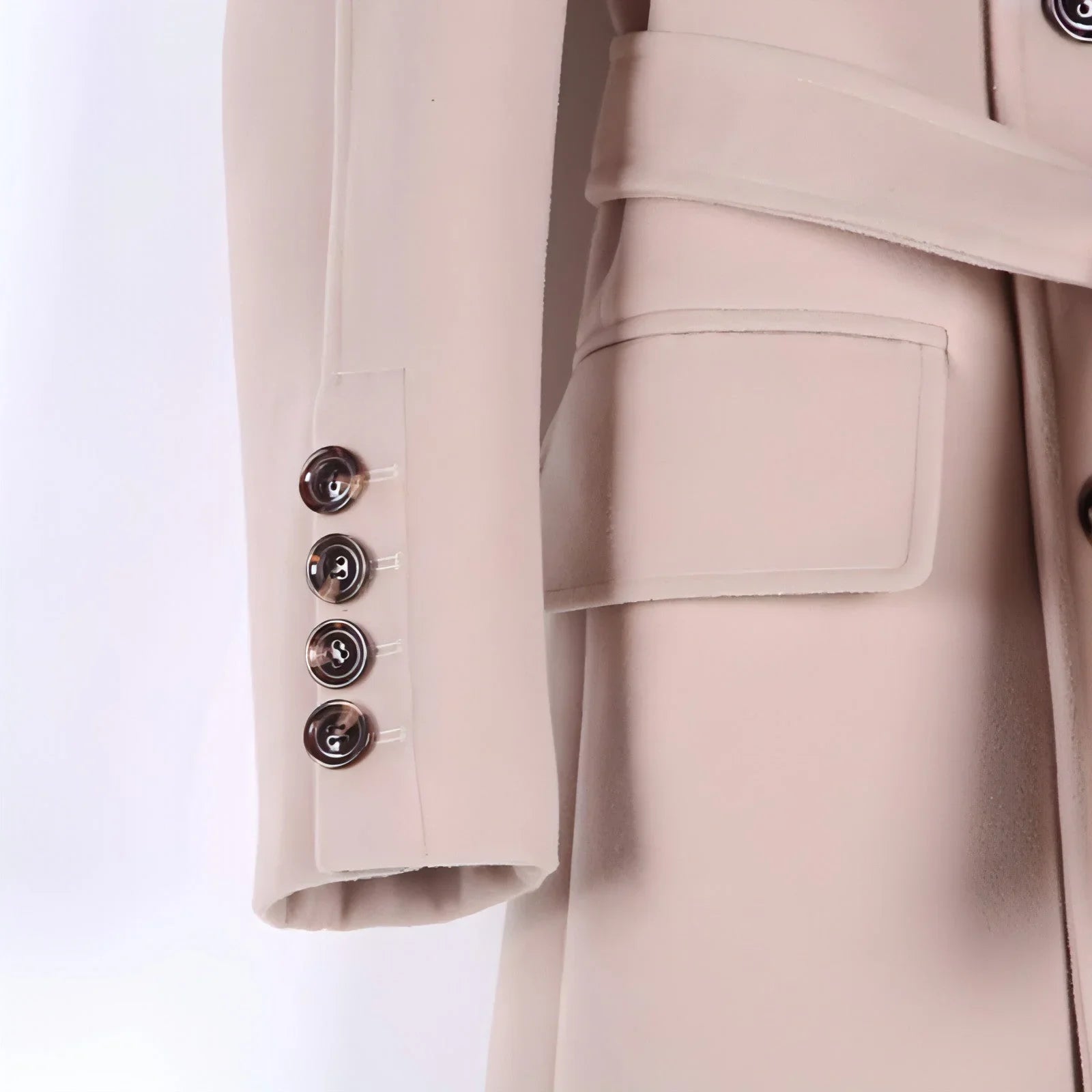 Trench Coat With Belt For Men - Which Mark