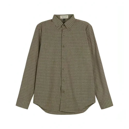 Spring And Autumn Vintage Striped Shirt Men - Which Mark