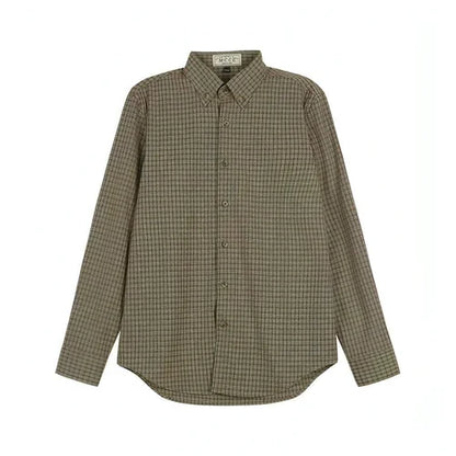 Spring And Autumn Vintage Striped Shirt Men - Which Mark