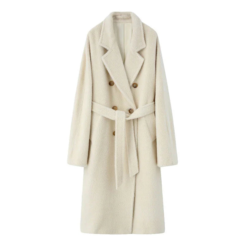 Solid Sail Sheep Camel Coat – Luxury & Warmth for Winter Elegance - Which Mark