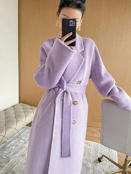 Solid Sail Sheep Camel Coat – Luxury & Warmth for Winter Elegance - Which Mark