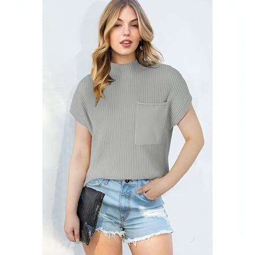 Women's Casual All-match Short-sleeved Sweater - Which Mark