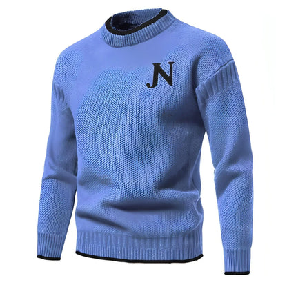 N - Profit - Trendy Leisure Warm Knitted Bottoming Youth Sweater Men - Which Mark