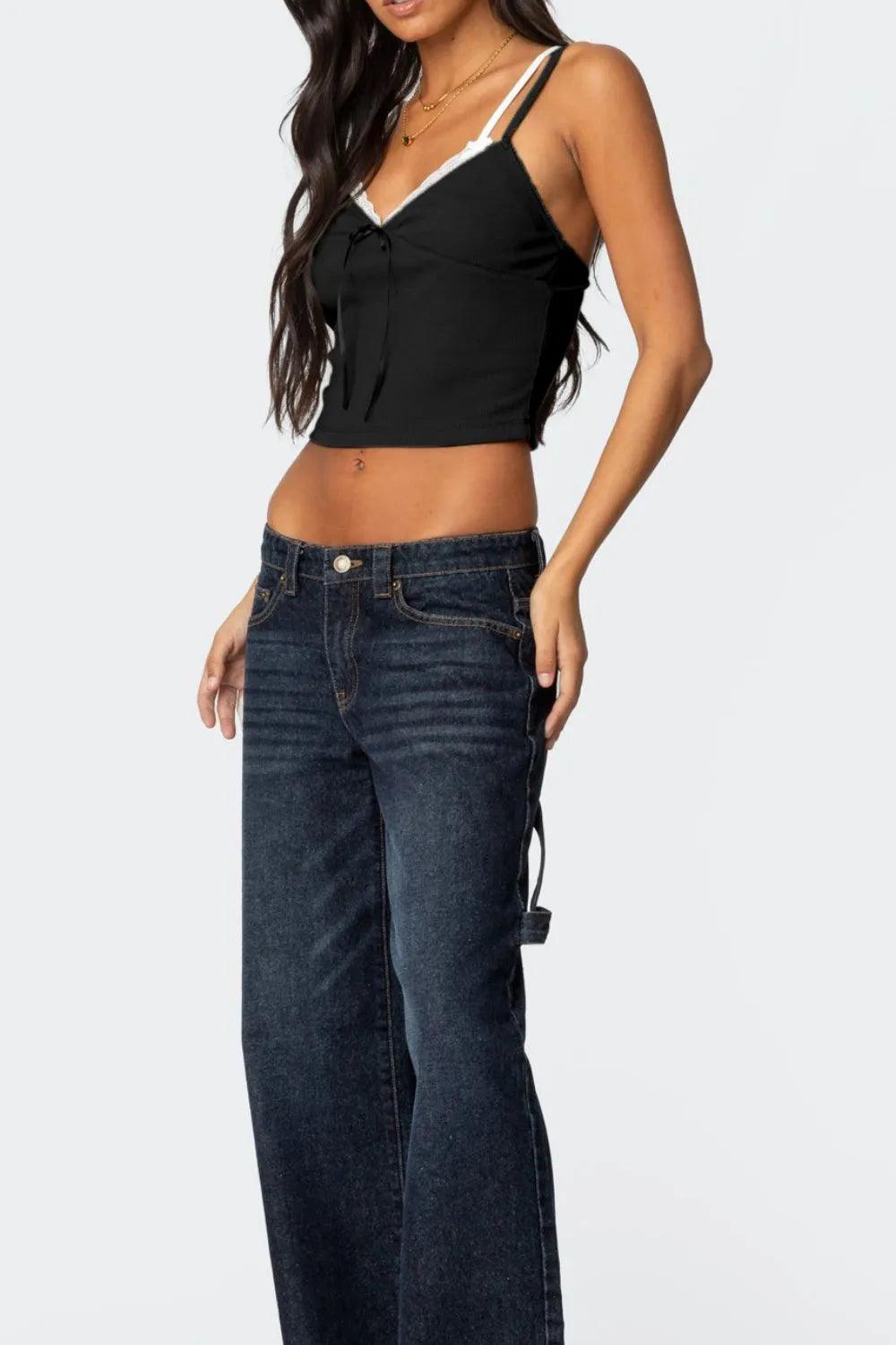 Lace Detail V-Neck Cami - Which Mark