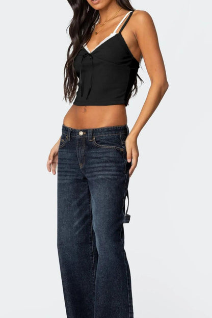 Lace Detail V-Neck Cami - Which Mark