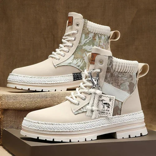 Autumn And Winter High-top Designer Comfy Shoes Men - Which Mark