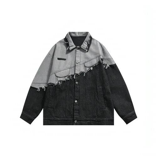 Lapel Denim Jacket For Men And Women - Which Mark