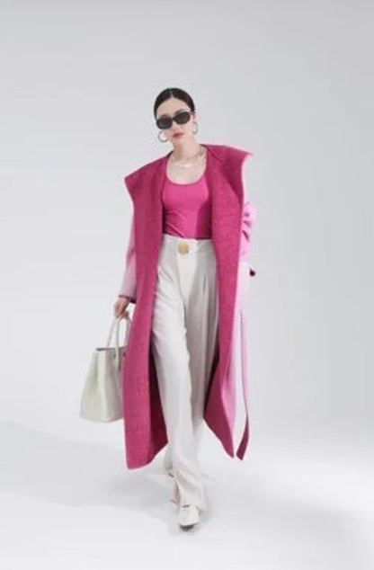 Women's Fashion Reversible Cashmere Coat – Luxury & Versatility - Which Mark