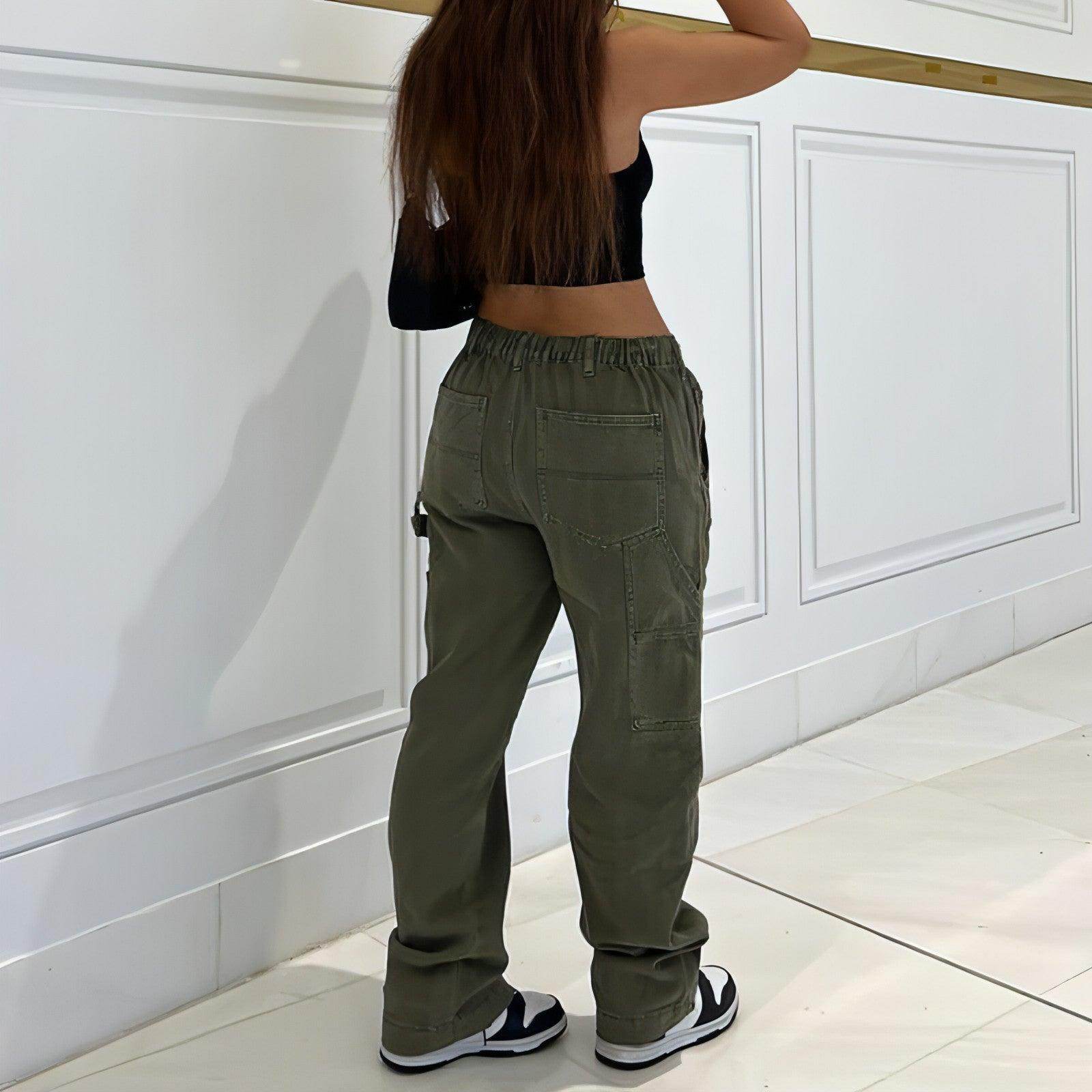 CargoMuse™ – High Waist Straight-Leg Utility Jeans for Women - Which Mark
