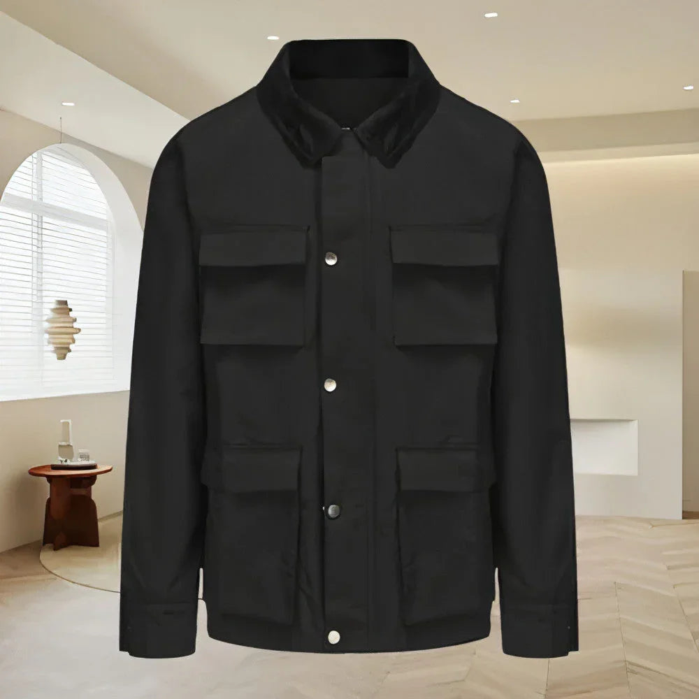 Fashion Solid Color Zipper Jacket Jacket Men - Which Mark