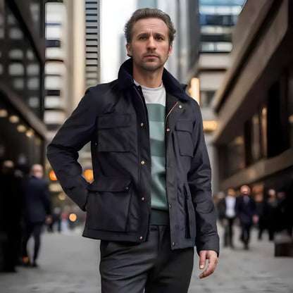 Fashion Solid Color Zipper Jacket Jacket Men - Which Mark