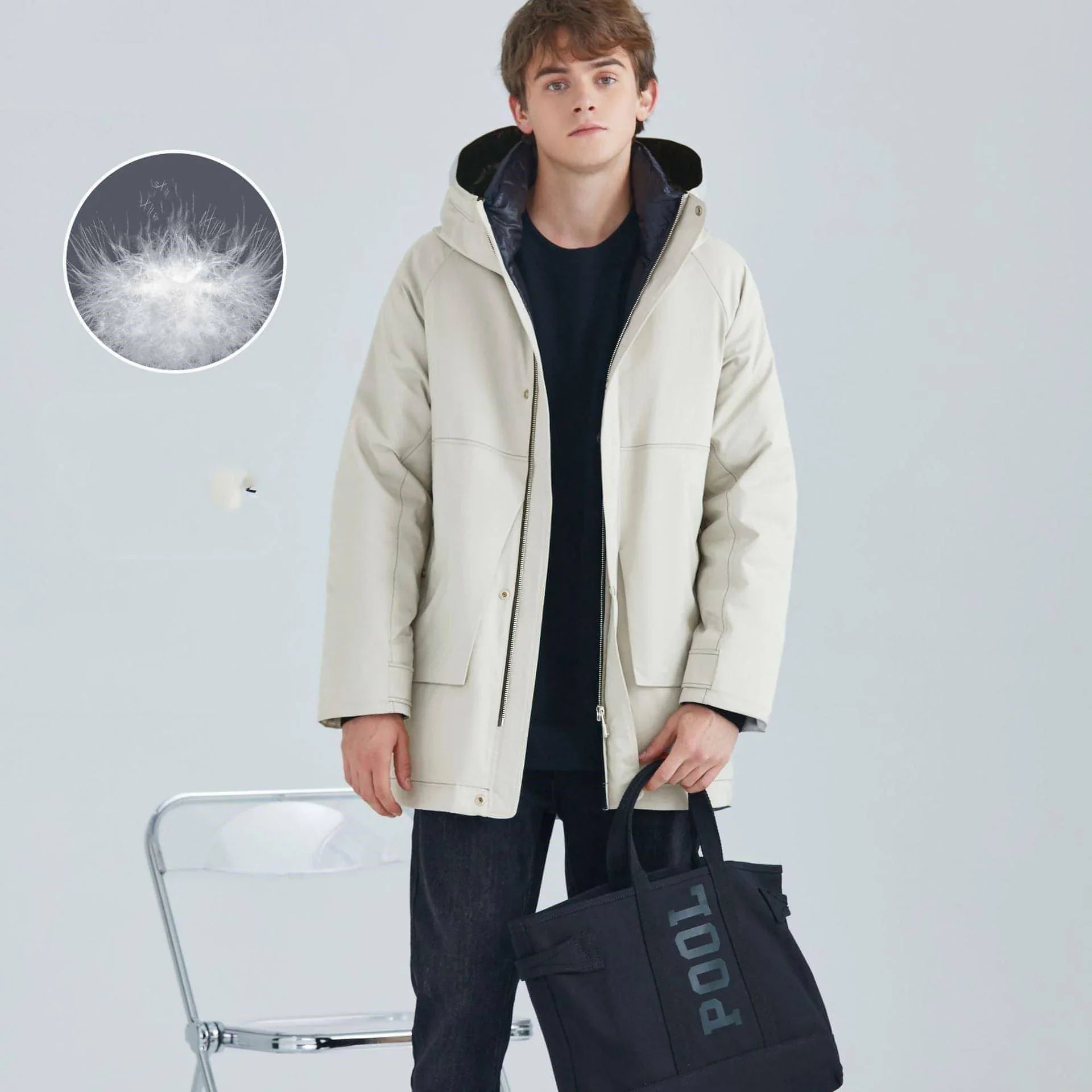 Winter Loose White Duck Down Quality Fashion Jacket Men - Which Mark