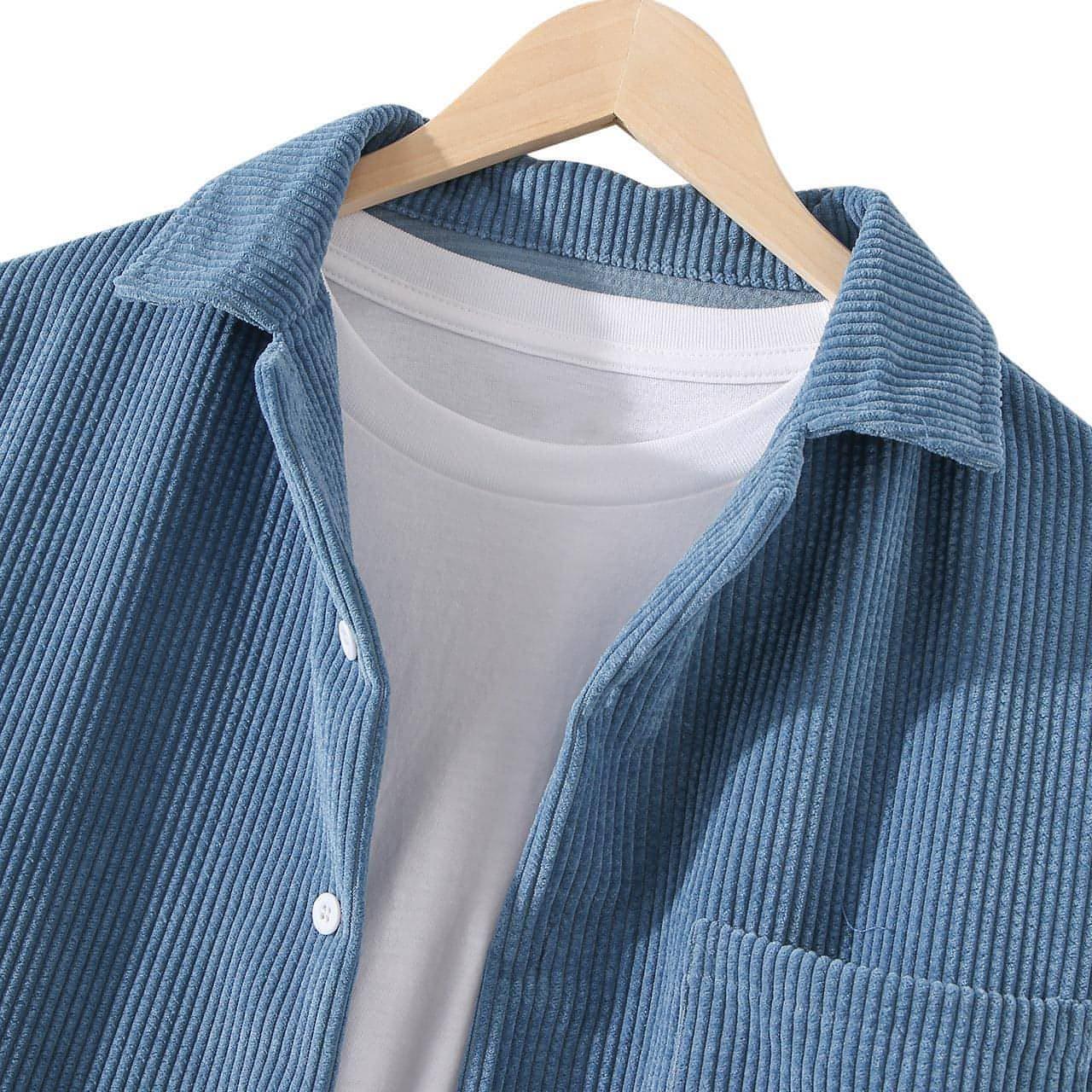 Men's Loose Casual Sleeve DressShirt - Which Mark