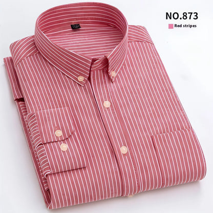 Men's Purified Cotton Long Sleeve DressShirt Anti-wrinkle Heartless - Which Mark