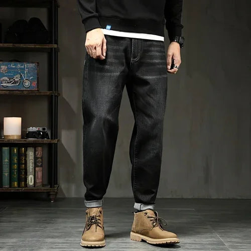 Jeans Loose Plus Fat Plus Size Harem Trousers Stretch Feet Jeans Men - Which Mark