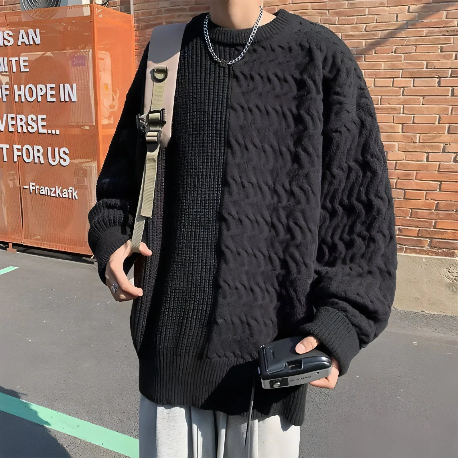 Long Sleeve Sweater Knitwear For Men - Which Mark