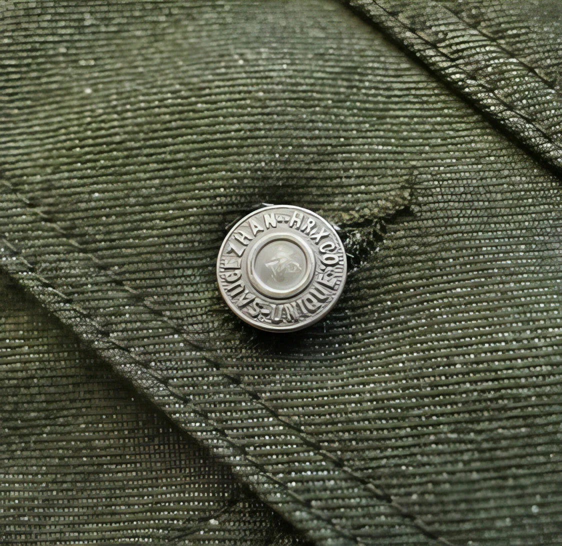 Vulcanized Green Puree Denim Retro Workwear Pure Cotton Coat Men - Which Mark