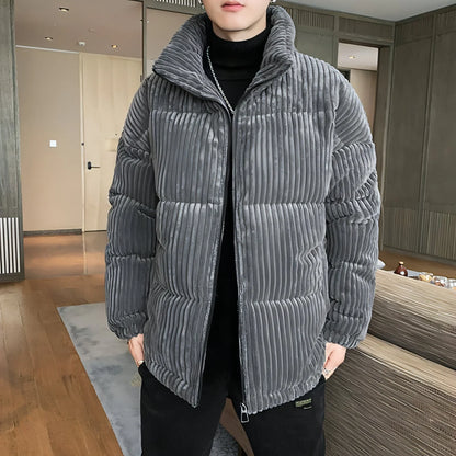Corduroy Padded Jacket Men Winter Thickening - Which Mark