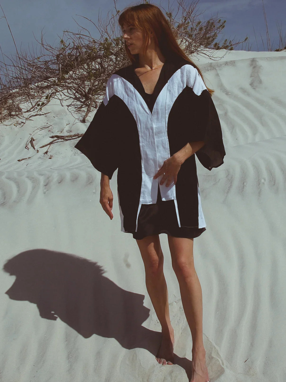 ALUDRA KIMONO IN NIGHT - Which Mark