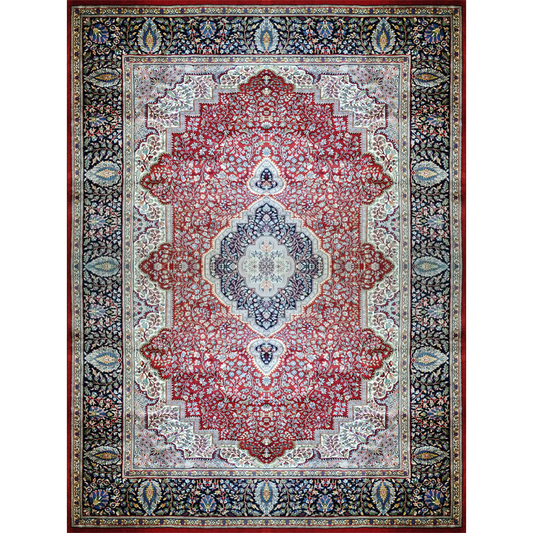 9×12 Feet Handmade Persian Wool Carpet Red - Which Mark