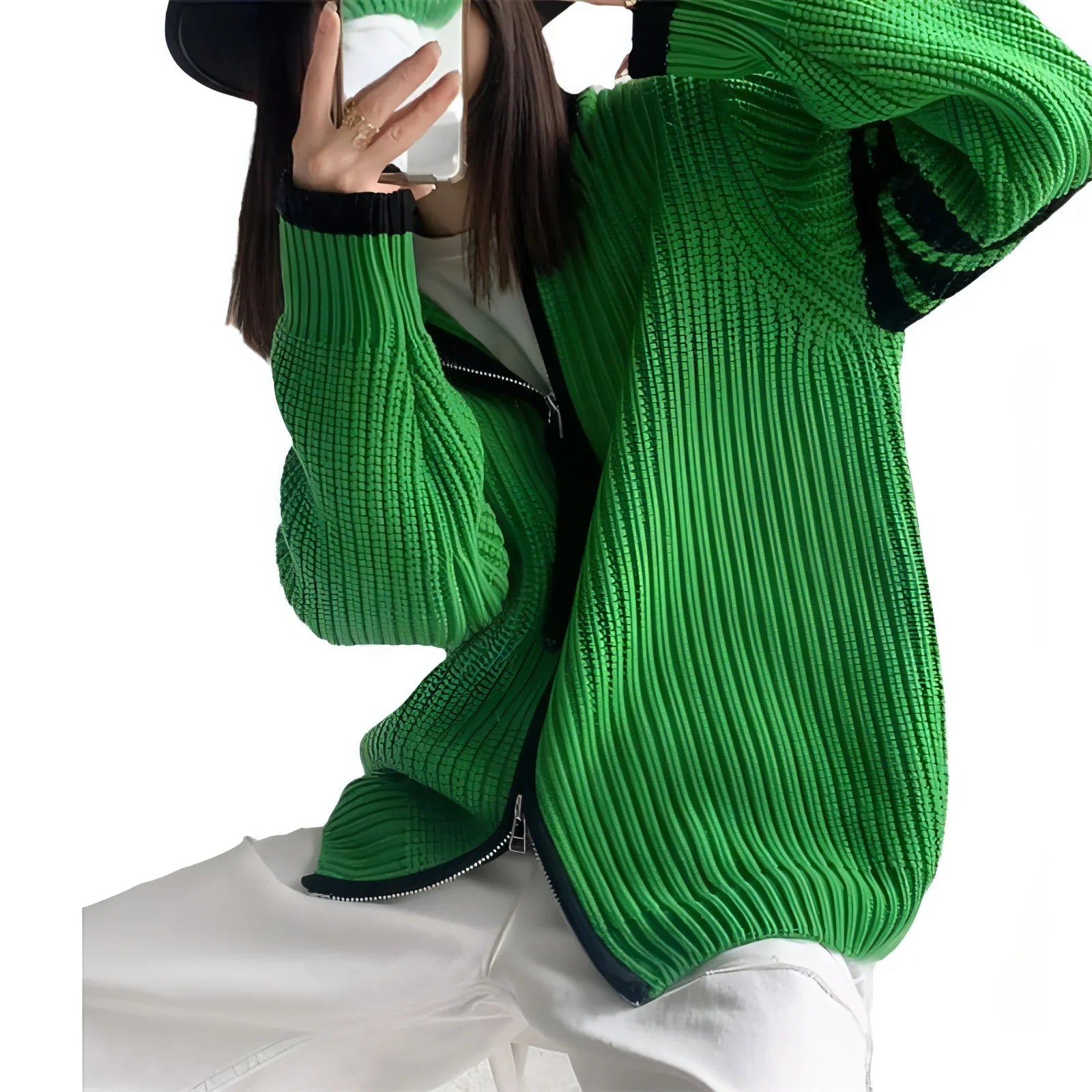 Zipped Stand Collar Sweater Coat Women - Edition 25 - Which Mark