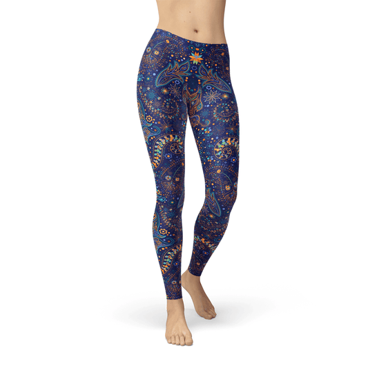 Womens Paisley Butterfly Leggings - Which Mark