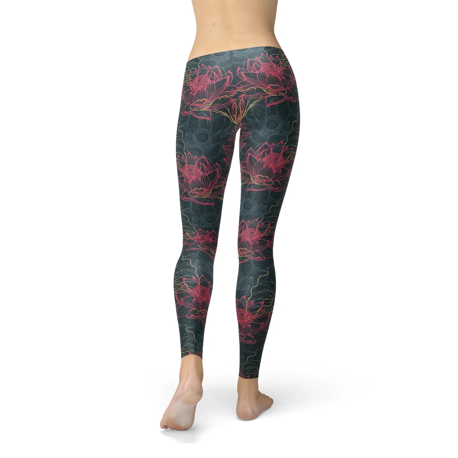 Womens Floral Lotus Leggings - Which Mark