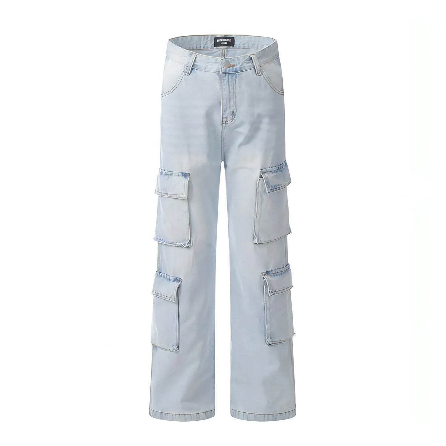 DenimDare™ Wash Light Color Cargo Jeans Men - Which Mark