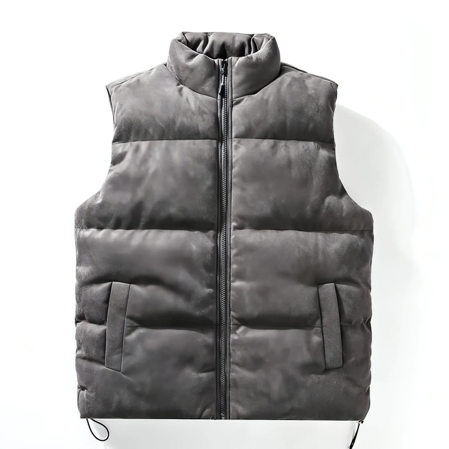 Simple Stand-up Collar Cotton-padded Clothes Vest For Men - Which Mark