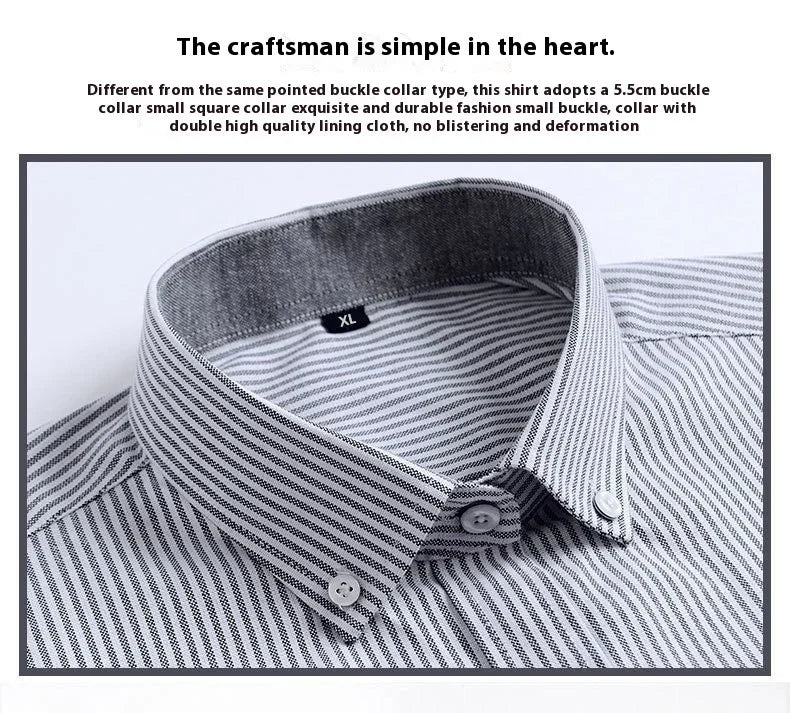 Men's Purified Cotton Long Sleeve DressShirt Anti-wrinkle Heartless - Which Mark