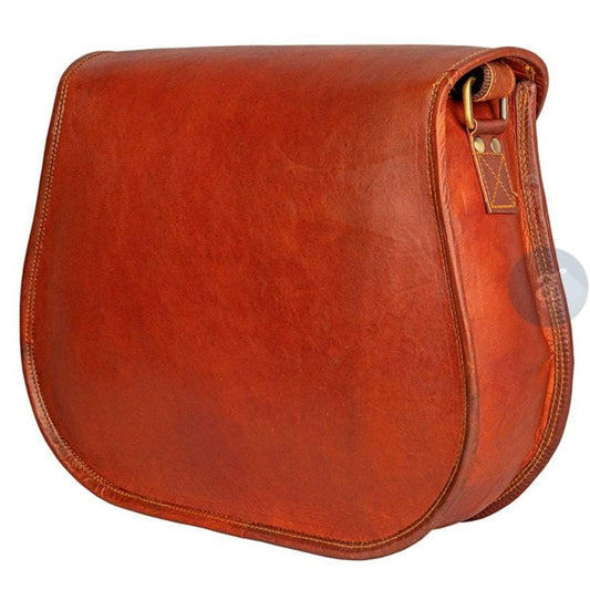 Handmade Leather Gypsy Bag - Vintage Crossbody Purse.