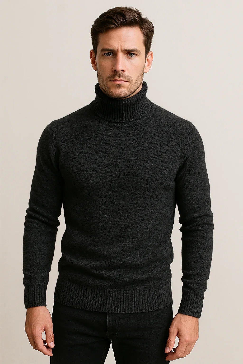 CoreLayer™ – Men’s Outer Turtleneck Knit Sweater - Which Mark