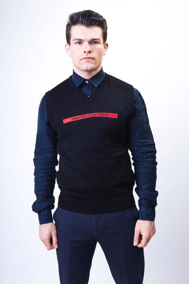 Wakerlook Sleeveless Black Sweater - Which Mark