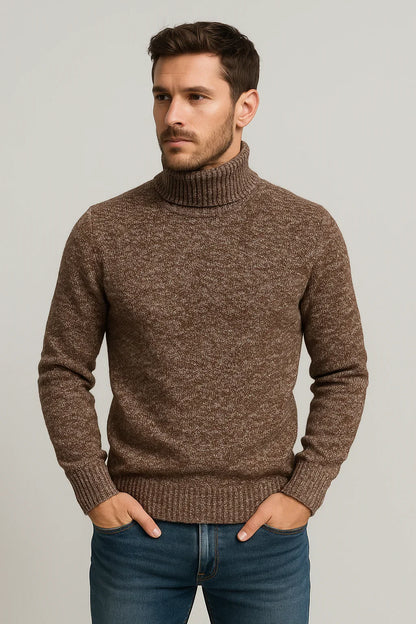 CoreLayer™ – Men’s Outer Turtleneck Knit Sweater - Which Mark