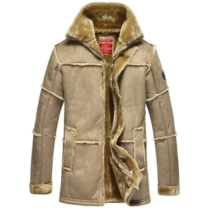 Mid-length Leather Jacket One Coat For Men - Which Mark