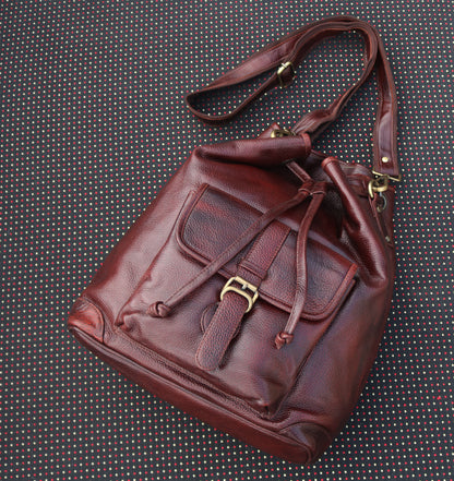 Handmade Leather Women's Potli Bag.