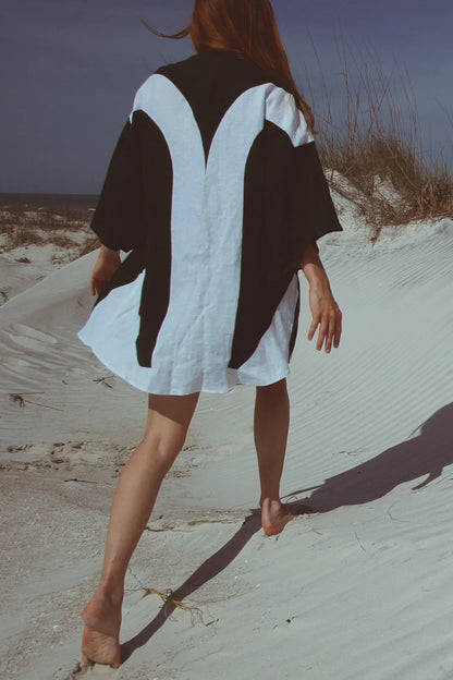 ALUDRA KIMONO IN NIGHT - Which Mark