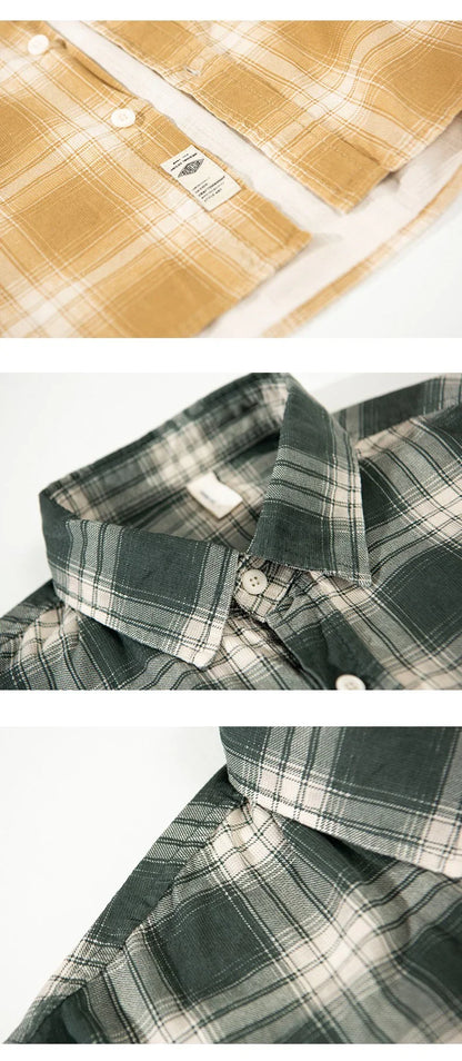 PlaidCraft™ – Pure Cotton Check Shirt for Men - Which Mark