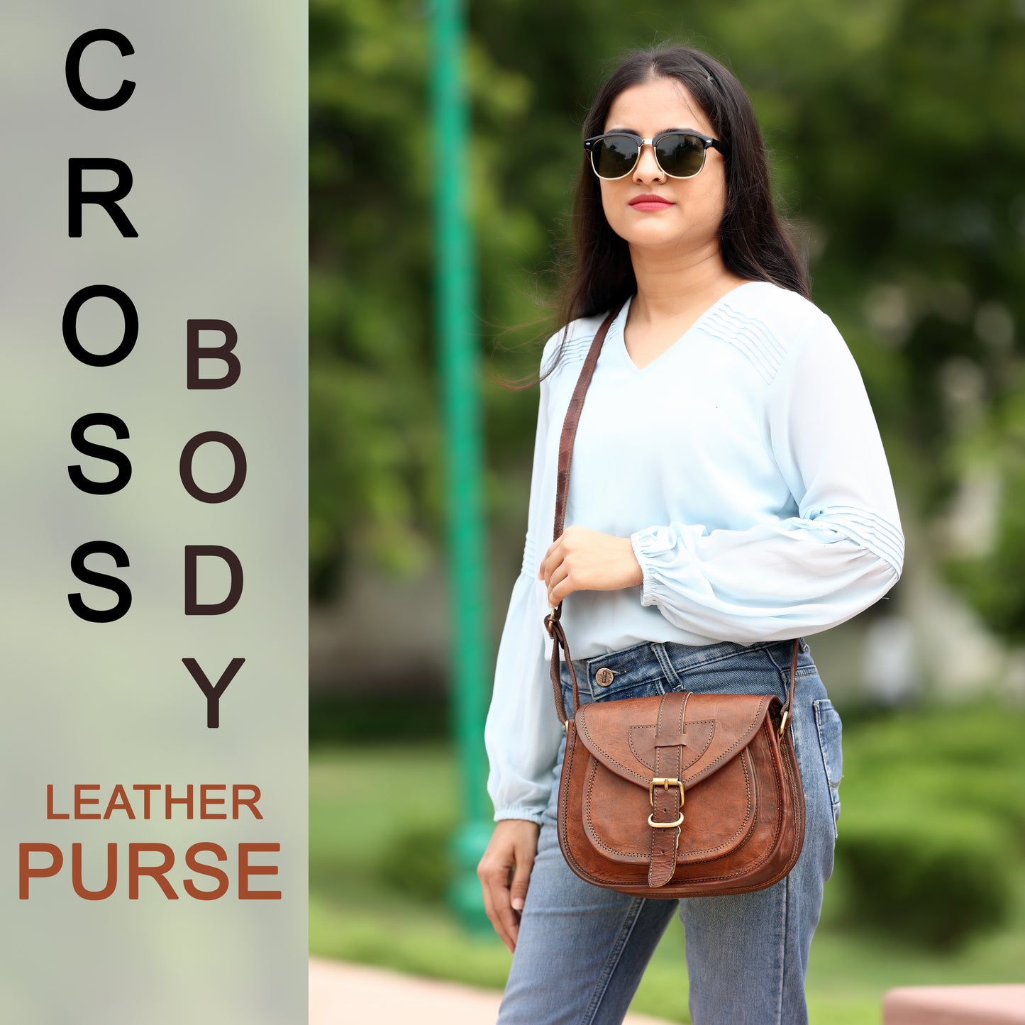 Combo Of 2, Leather Laptop Bag with Small Woman Crossbody Purse