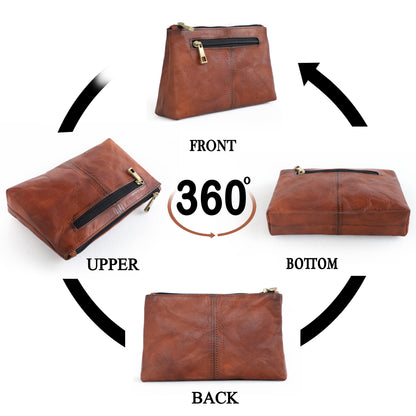 Small Brown Leather Purse , Perfect Gifts for Women