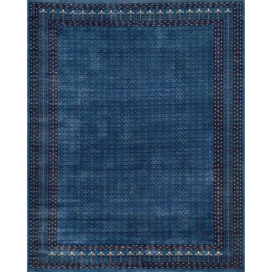 8×10 ft Royal Gray Hand Knotted Wool Carpet - Which Mark