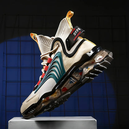 Men's Shoes High Top Shoes Thick Soled Breathable Basketball Shoes - Which Mark