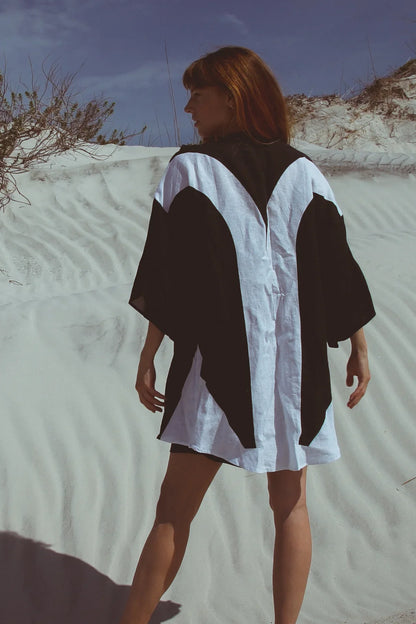 ALUDRA KIMONO IN NIGHT - Which Mark