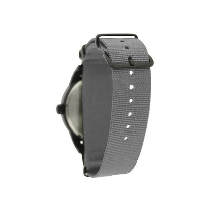 41.0mm tactical quartz watch with nylon 6 strap in grey colour - Which Mark