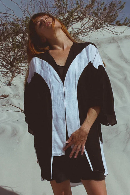 ALUDRA KIMONO IN NIGHT - Which Mark